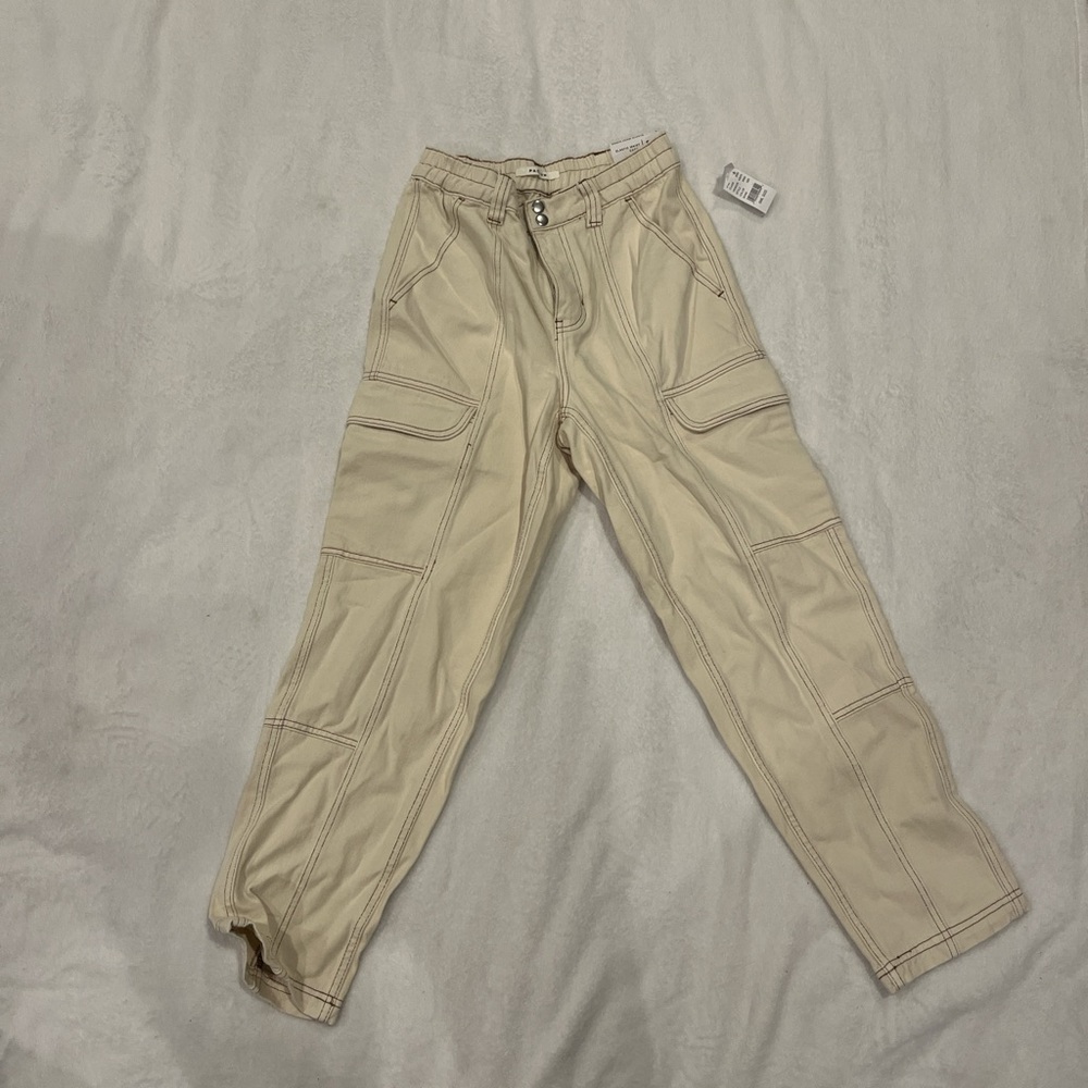Beige Cargo Pants for Men